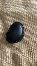 Load image into Gallery viewer, Small Leather Beach Pebble Paperweight #3
