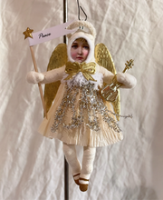 Load image into Gallery viewer, Musical Angel Ornament - Vintage by Crystal
