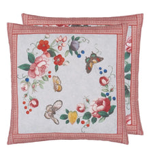 Load image into Gallery viewer, Flower Fan Sky Blue Cushion - John Derian
