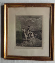 Load image into Gallery viewer, Antique Etching - Emperor Napoleon I of France on horseback, 1814
