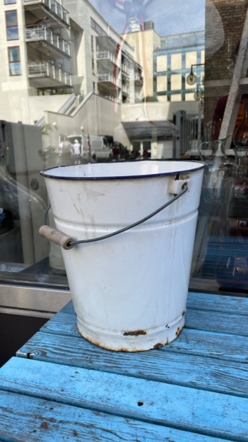 Enamel Bucket - White #1