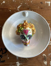 Load image into Gallery viewer, Dia de Los Muertos Skull with Marigolds
