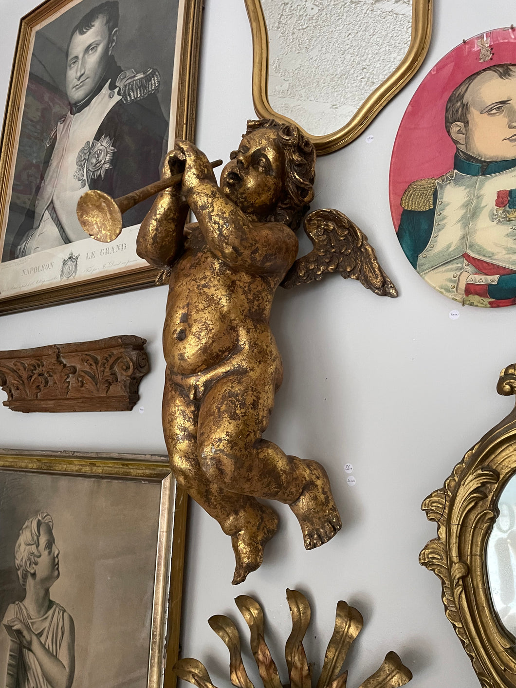 Cherub Angels Gilded Figurines - Estate