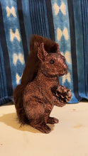 Load image into Gallery viewer, Squirrel - Dark Brown/Copper Glitter with Fur Tail - Ino Schaller
