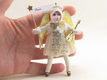 Load image into Gallery viewer, Musical Angel Ornament - Vintage by Crystal
