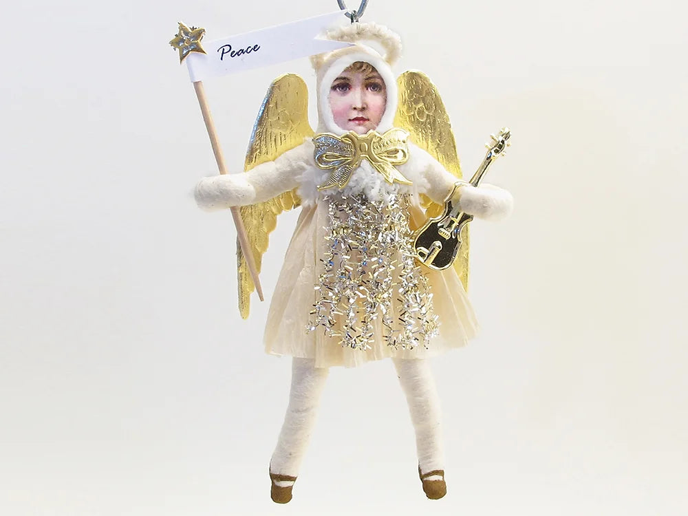 Musical Angel Ornament - Vintage by Crystal