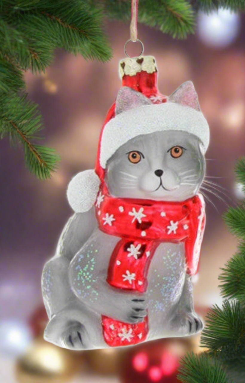 Festive Kitty - Red