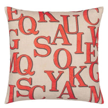 Load image into Gallery viewer, Alphabet Parchment Cushion - John Derian
