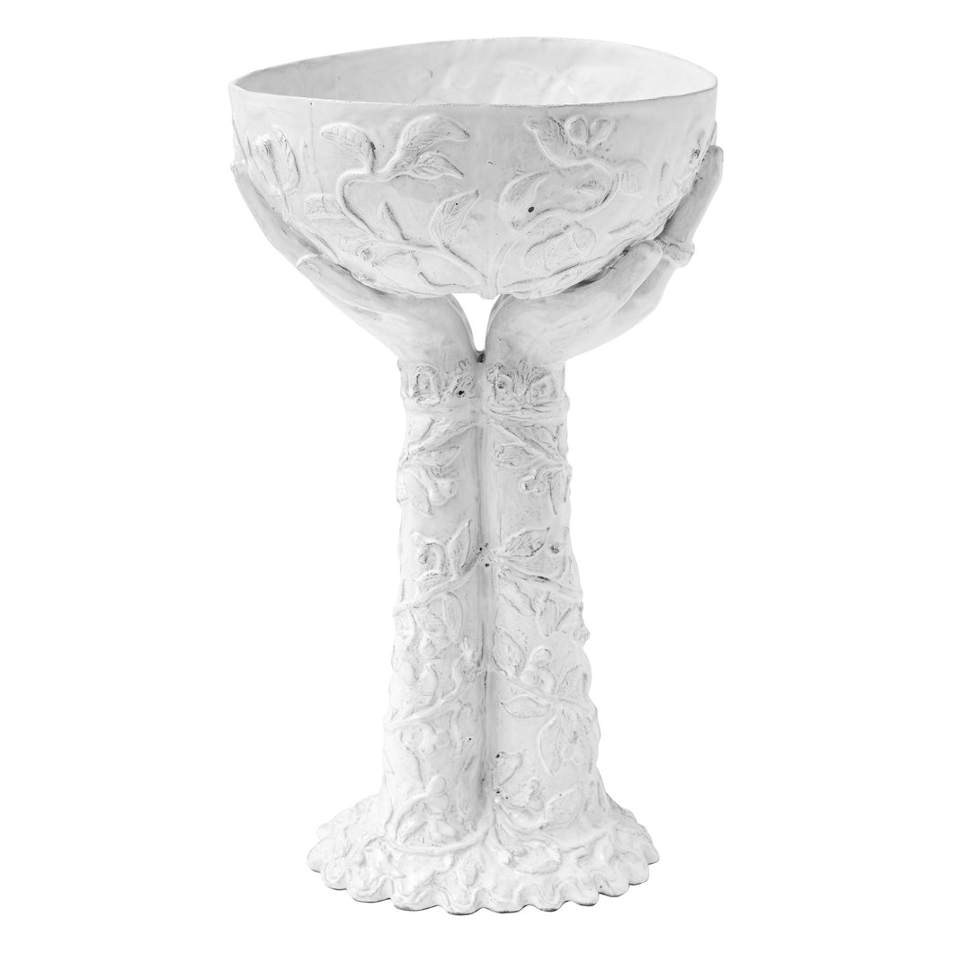 Joséphine Bowl on Stand with Hands - Astier de Villatte