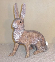 Load image into Gallery viewer, Dark Brown Beaded Bunny - Ino Schaller
