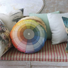 Load image into Gallery viewer, Color Wheel Multicolour Cushion - John Derian
