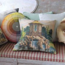 Load image into Gallery viewer, Color Wheel Multicolour Cushion - John Derian
