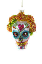 Load image into Gallery viewer, Dia de Los Muertos Skull with Marigolds
