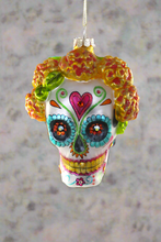 Load image into Gallery viewer, Dia de Los Muertos Skull with Marigolds
