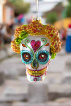 Load image into Gallery viewer, Dia de Los Muertos Skull with Marigolds
