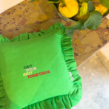 Load image into Gallery viewer, Diana Frill Cushion (Happy Green) - NojiNoji
