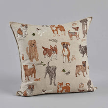 Load image into Gallery viewer, Dogs and Toys Pillow
