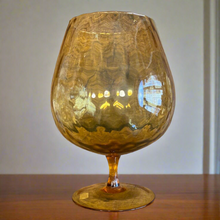 Load image into Gallery viewer, Antique French Glass Vase - Honey Yellow
