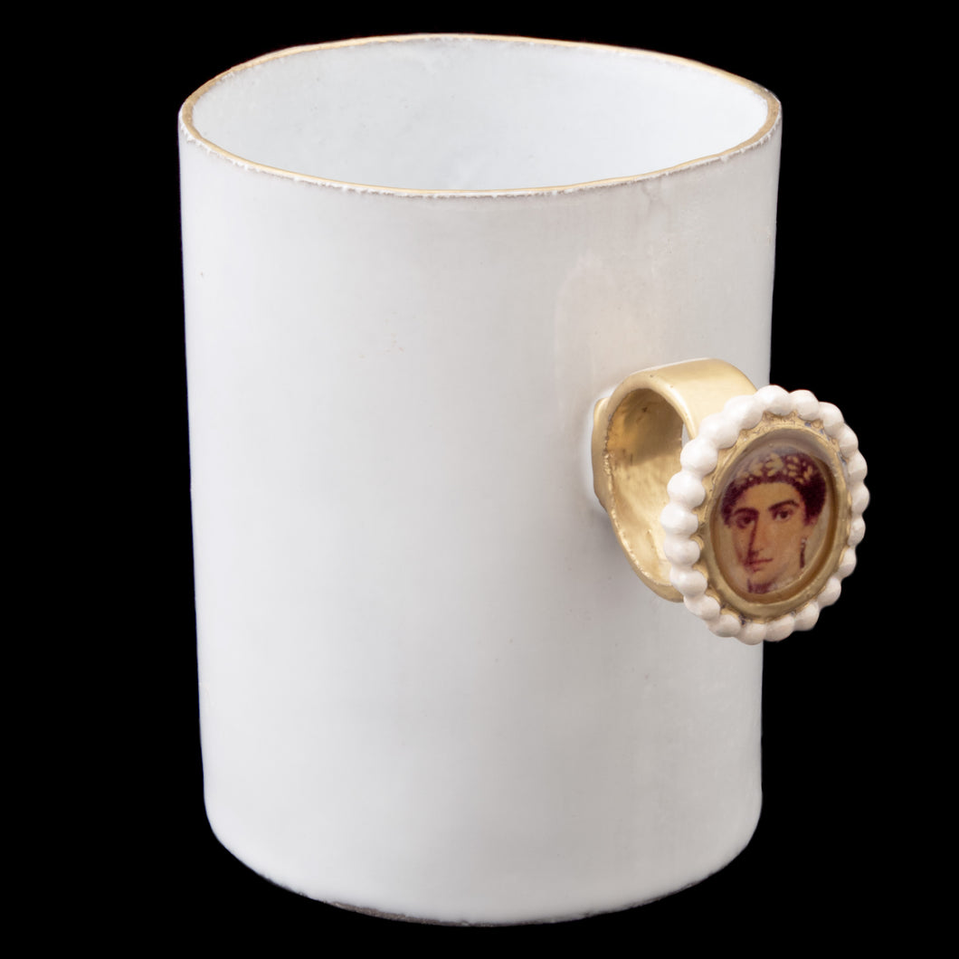 Fayum Portrait of Lady Ring Cup, Serena Carone - Astier de Villatte