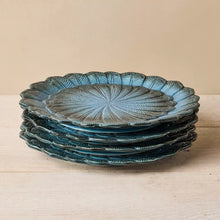 Load image into Gallery viewer, Stoneware Feather Salad Plates: Set of Four - John Derian Company
