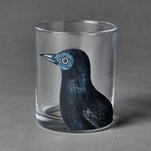 Load image into Gallery viewer, Midnight Dreary Black Bird Highball Glass Set of 4 - John Derian Company
