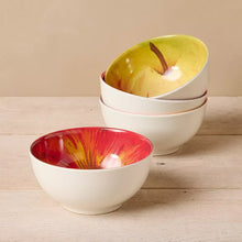 Load image into Gallery viewer, Melamine Apple Dining Bowls: Set of Four - John Derian Company
