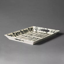 Load image into Gallery viewer, Bone To Pick Rectangle Serving Tray Cream - John Derian Company
