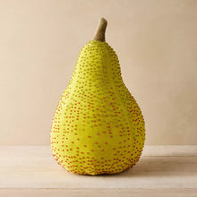 Load image into Gallery viewer, Beaded Pear Novelty Plush Pillow Green - John Derian Company
