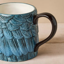 Load image into Gallery viewer, Stoneware Feather Mugs: Set of 4 - John Derian Company
