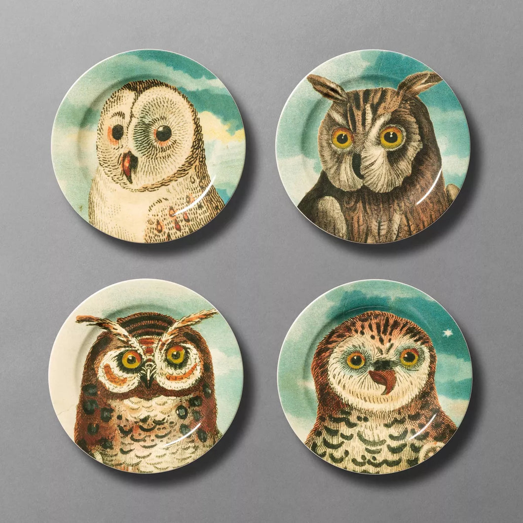 Whoo's Hungry Appetizer Plates - John Derian Company