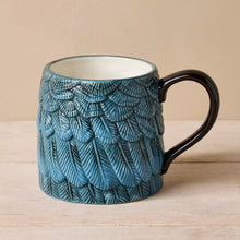 Load image into Gallery viewer, Stoneware Feather Mugs: Set of 4 - John Derian Company
