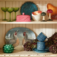 Load image into Gallery viewer, Hungry Chickens Stoneware Oval Serving Platter - John Derian Company
