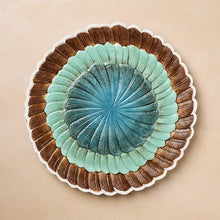 Load image into Gallery viewer, Feathers Stoneware Round Serving Platter - John Derian Company
