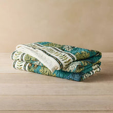 Load image into Gallery viewer, Birds and Acorns Quilted Throw Blanket - John Derian Company
