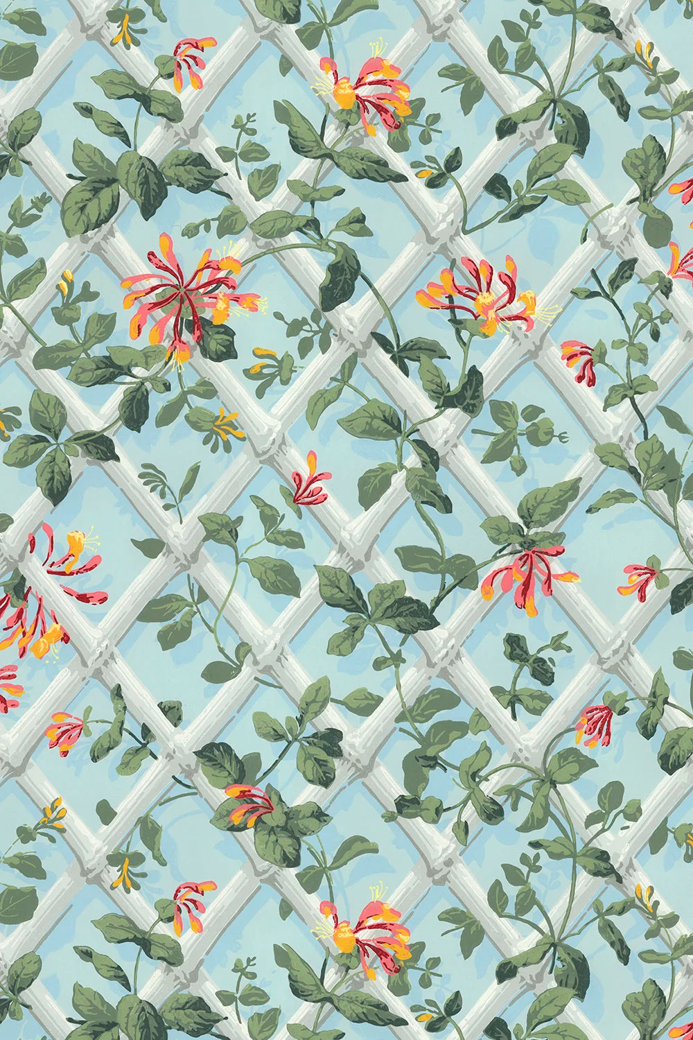 Tapetorama Wallpaper Honeysuckle Trellis