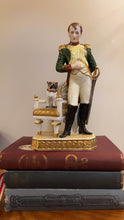 Load image into Gallery viewer, Napoleon Figurine with Pug on Chair
