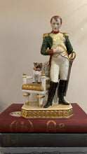 Load image into Gallery viewer, Napoleon Figurine with Pug on Chair
