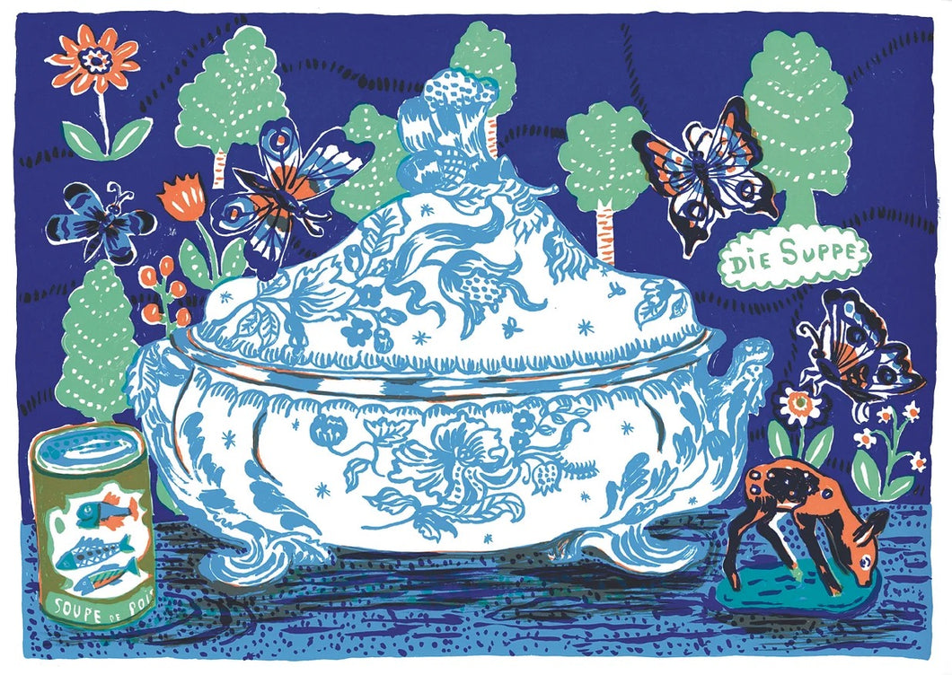 Blue Soup Tureen -  Nathalie Lete