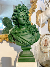 Load image into Gallery viewer, Green King Louis XIV Bust
