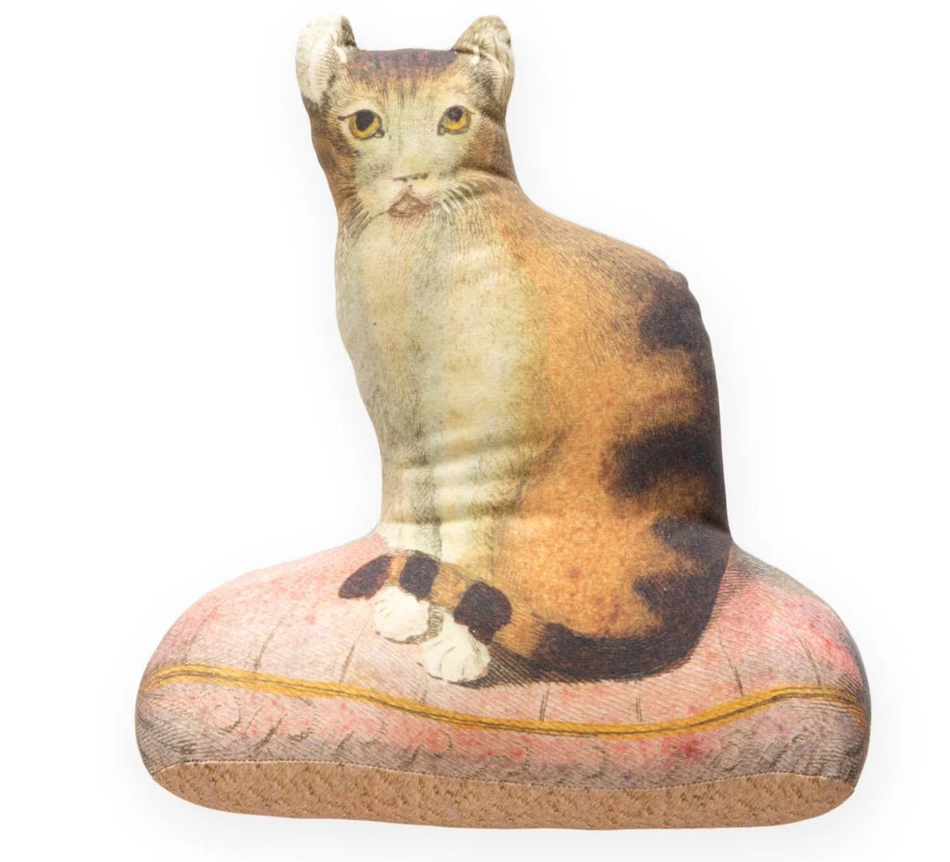 Cat Novelty Pillow - Design Farm for John Derian Company