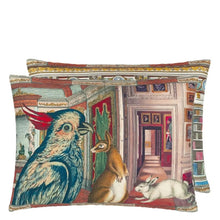 Load image into Gallery viewer, In The Library Sepia Cushion - John Derian
