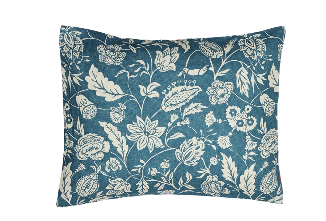 Indienne Blue Small Cushion - Antoinette Poisson