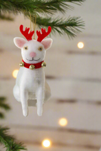 Load image into Gallery viewer, Jingle Cats - White with Antlers
