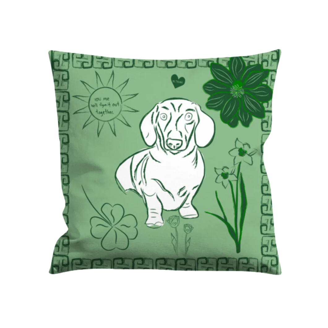 You and Me Will Figure It Out Cushion (Green)