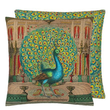 Load image into Gallery viewer, Peacock Emerald Cushion - John Derian
