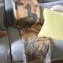 Load image into Gallery viewer, Peacock Toile Sepia Throw - John Derian
