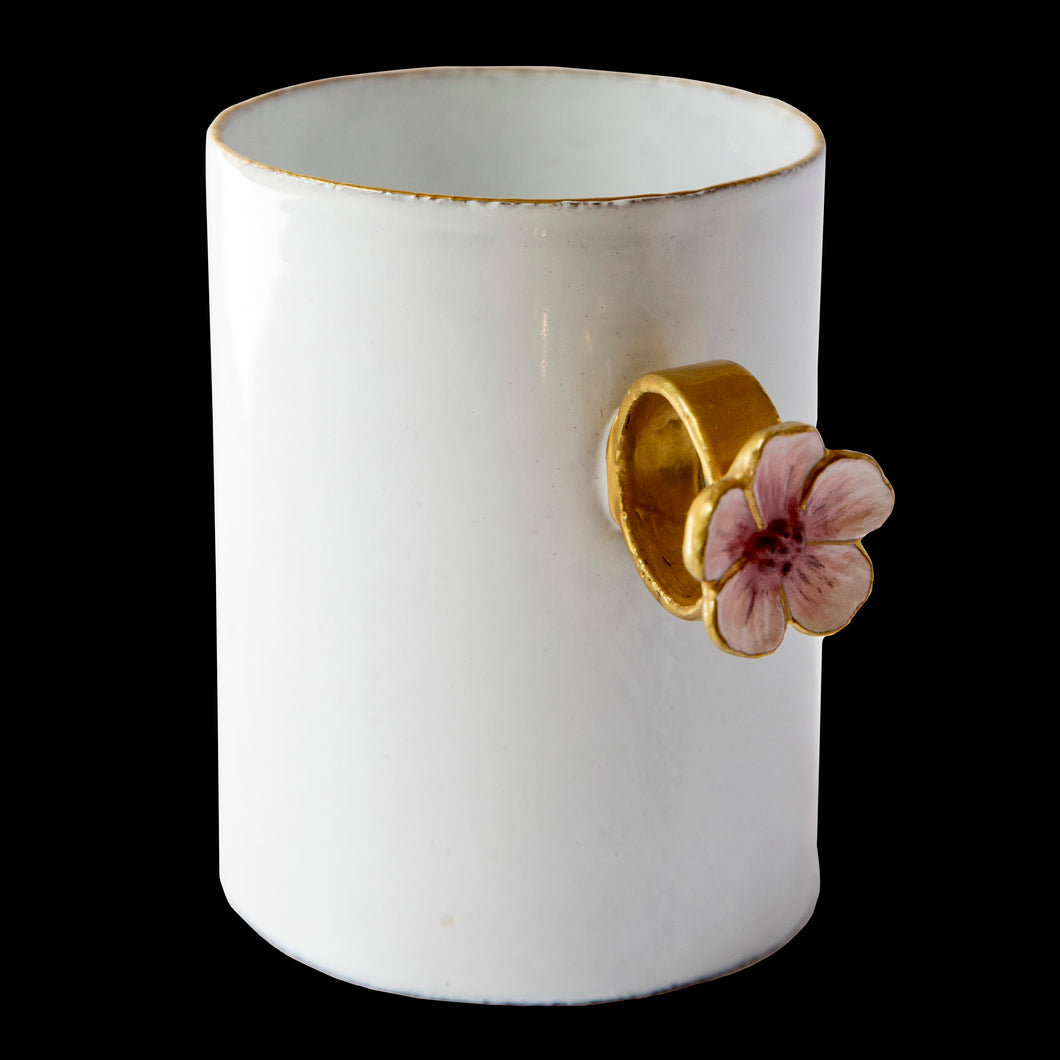 Pink Flower Ring Cup, Serena Carone - Astier de Villatte