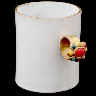 Red-Multicolour Ring Cup, Serena Carone - Astier de Villatte