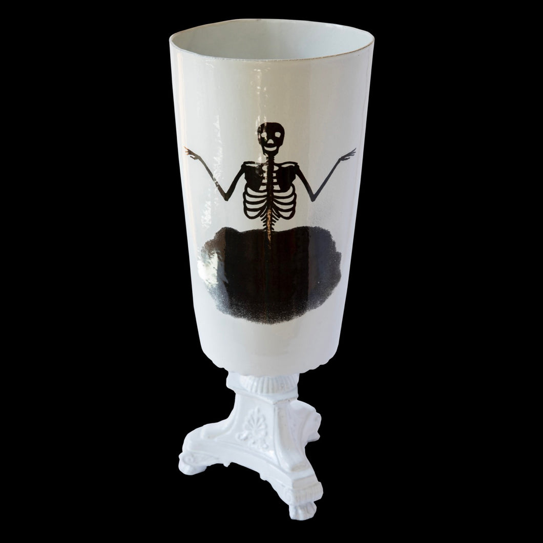 Skeleton of Death Vase, John Derian - Astier de Villatte