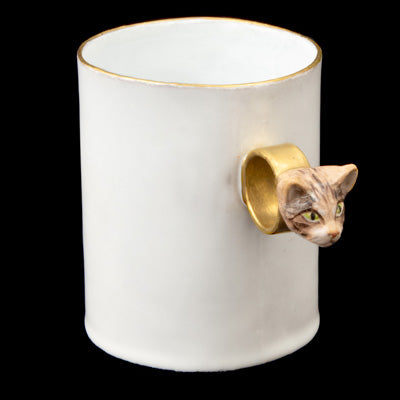 Striped Cat Ring Cup, Serena Carone - Astier de Villatte